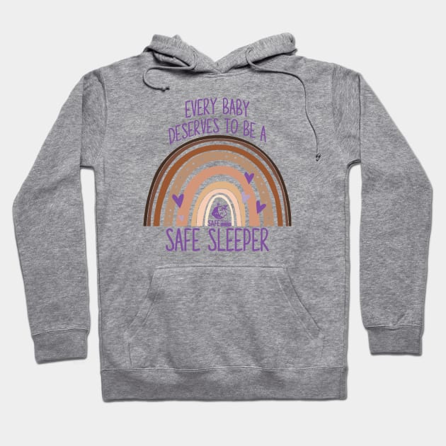 Safe Sleepers Diversity Rainbow Hoodie by SafeInfantSleep